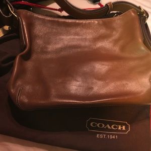 Brown coach purse